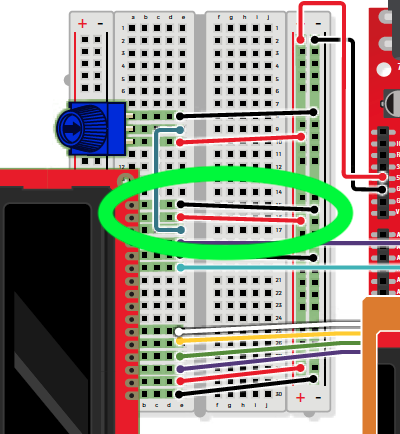 SparkFun Inventor's Kit LCD Hookup Guide detail